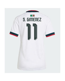 Billige Fotballdrakt Mexico Santiago Gimenez #11 Replika Bortedrakt Dame VM 2026 Kortermet Billige Fotballdrakt Mexico Santiago Gimenez #11 Replika Bortedrakt Dame VM 2026 Kortermet